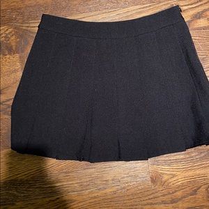 Black Pleated Tennis Skirt